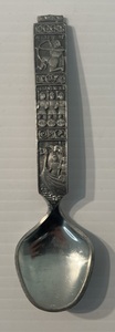 lot 8 image: Tinn Brand Pewter Decorative Spoon Made In Norway