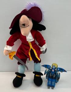 lot 54 image: Vintage Disneys Captain Hook 16 Plush Toy & Transformer