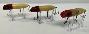 lot 83 image: Vintage Wooden Fishing Lures
