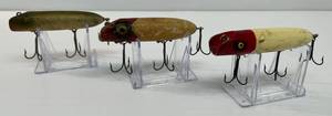 lot 85 image: Vintage Wooden Fishing Lures