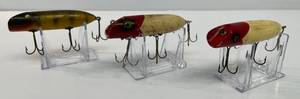 lot 88 image: Vintage Wooden Fishing Lures