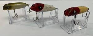 lot 90 image: Vintage Wooden Fishing Lures