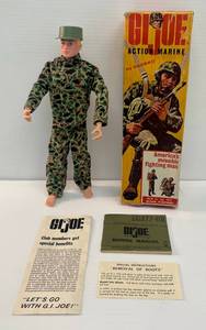 lot 98 image: Vintage 1964 GI Joe Action Marine In Original Box (No Boots Or Gun)