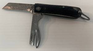 lot 110 image: Antique British WWII Army Issue Jack Knife 1949 Made In Sheffield England