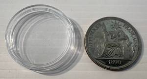 lot 121 image: 1890 Indo-China Piastre Coin