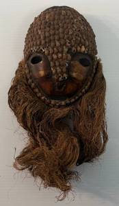 lot 189 image: Antique VERY OLD Turtle Shell African Tribal Mask