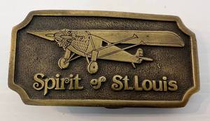 lot 192 image: Vintage Spirit Of St. Louis Belt Buckle