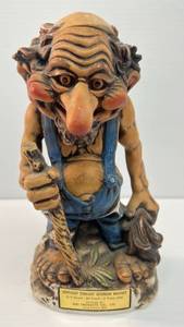 lot 201 image: Vintage Kentucky Straight Bourbon Troll Decantor (Empty) 10 Tall
