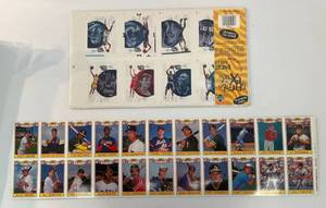 lot 226 image: 1987 Topps Chewing Gum Inc. Uncut Sheet Of Rookie Cards And Upper Deck Nba Uncut Cards NIB