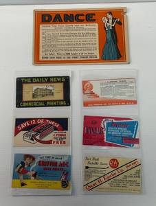 lot 228 image: Antique Misc. Advertisement Cards Including The Daily News, American Ace Matches And More (Some In Protective Sleeves)