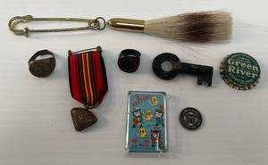 lot 241 image: Antique Union Pacific Railroad Brass Switch Lock Key And More