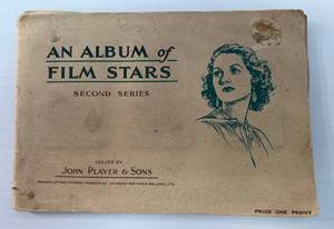lot 257 image: Antique Book Of John Player & Sons Film Stars Tobacco Collectors Cards 24 Total