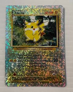 lot 289 image: 2002 Pokemon Legendary Pikachu Reverse Holo Card # 86110 In Protective Sleeve