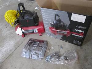 lot 12 image: Tool Shop 2 gallon 13hp air compre...