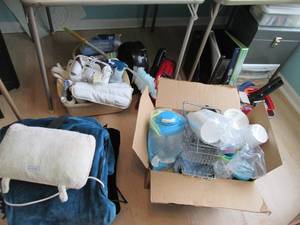 lot 80 image: Office supplies, cleaning supplies,...