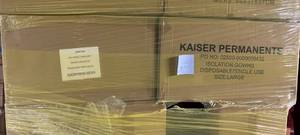 4 Cases Kaiser Isolation Gowns Size Large