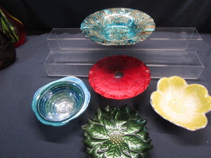 lot 49 image: Julia Knight & Reverse Painted Dishes