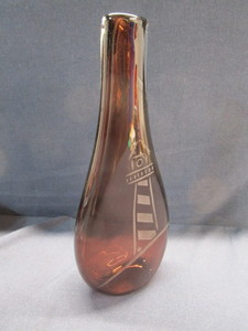 lot 66 image: Vase with Lighthouse Etching