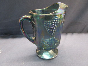 lot 69 image: Blue Carnival Pitcher