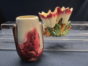 lot 112 image: Royal Copley Vase & Tulip Planter