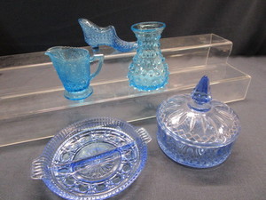 lot 131 image: Blue Themed Glass
