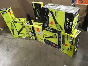 Lot of Assorted Ryobi Power Leaf Blowers Various Conditions  Customer Returns See Pictures