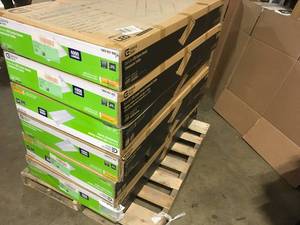 Pallet of 2 ft. x 4 ft. 64-Watt Equivalent Integrated LED White Troffer by Commercial Electric Customer Returns See Pictures