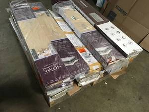 Pallet of Wooden Flooring Customer Returns Various Conditions See Pictures