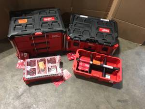 Small lot of Milwaukee Tool Boxes Customer Returns See Pictures
