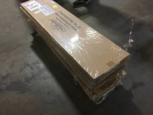 Pallet of Vinyl Pro Classic Aged Hickory 1 in. T x 11-12 in. W x 48-516 in. L Vinyl Stair Tread by CALI Customer Returns See Pictures
