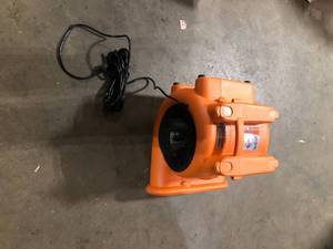 1625 CFM 3-Speed Blower Fan Air Mover with 3 Operating Positions for Water Damage Restoration by RIDGID   Customer Returns See Pictures
