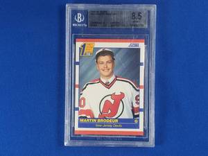 Martin Brodeur 1990-1991 Score #439 1st Round Draft Choice Beckett Graded 8.5 NM MT