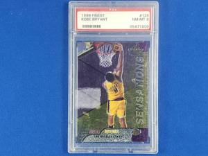 Kobe Bryant 1999 Finest Topps Chrome Sensations #128 PSA Graded NM-MT 8