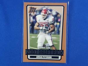 Adrian Peterson 2007 Topps Draft Pick Rookie Card #135