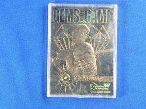 Ted Williams 1998 Bleacher Gems of the Game 23 Karat Gold Serial No. 08561998