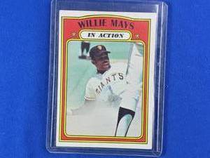 Willie Mays In Action 1972 Topps #50