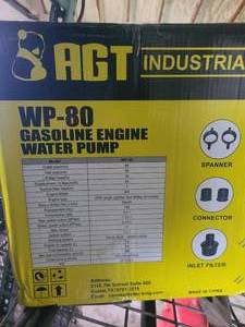 New AGT WP-80 Portable 3 Water Pump 7.5 HP Gas Engine Recoil Start