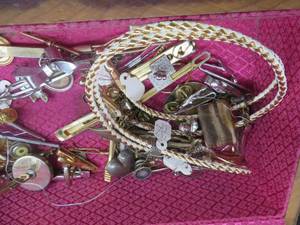 lot 24 image: BOX FULL OF PINS AND MORE