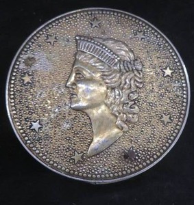 lot 70 image: GIANT VINTAGE COIN LIGHTER