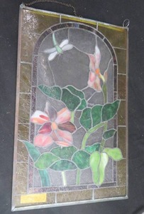 lot 79 image: STAINED GLASS WINDOW