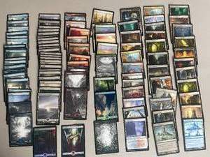 100 MTG Various Land Cards Includes Several Full Art & 2 Foil Cards