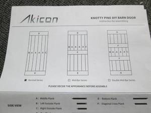 knotty pine diy barn door doesnt l...