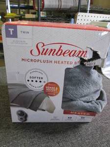twin sunbeam microplush heated blan...