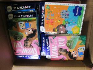 box of new kids books...