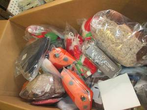 big box of dog and cat items ...