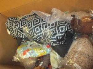 box of cat and dog items ...