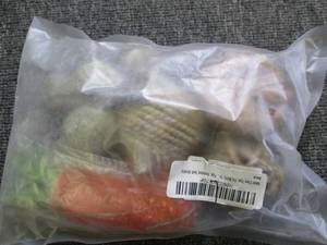 bag of rabbit chew toys ...