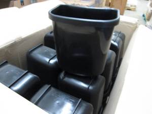Case of 50 - 4 liter Black Bins...