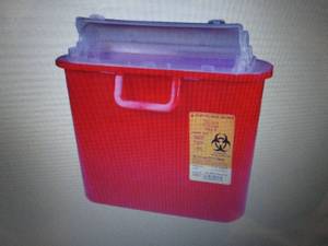 8 - Medegen Sharps Container, 5.4 q...