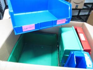 6 Assorted Organizing Bins...